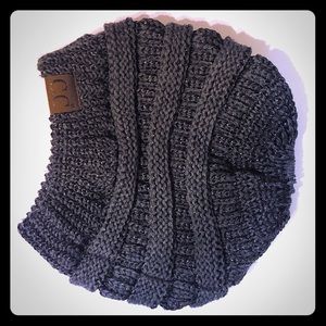 CC Beanie with Ponytail Hole